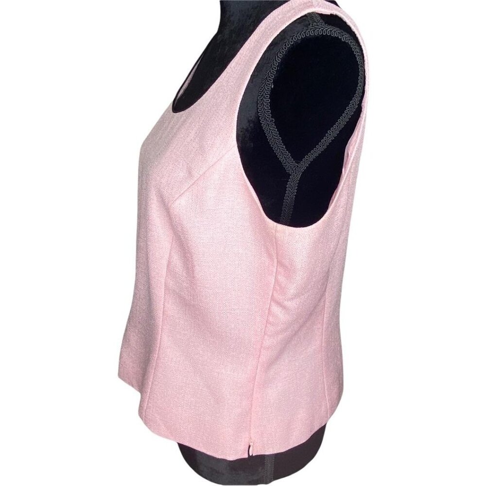 Tahari Arthur S. Levine 12P Pink Two-Piece Jacket & Sleeveless Top Womens Petite - Picture 10 of 14